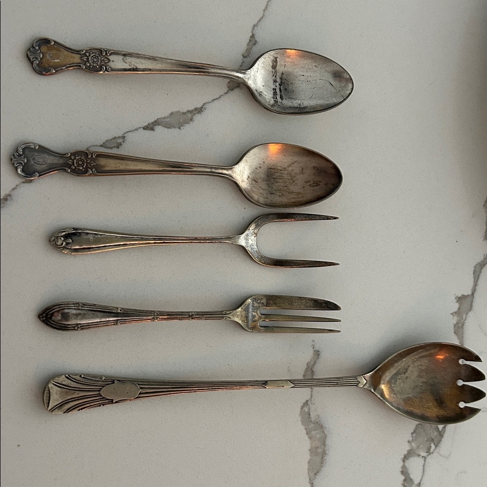 silver  plated flatware selection